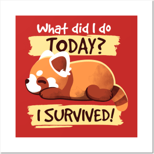 Survivor red panda Posters and Art